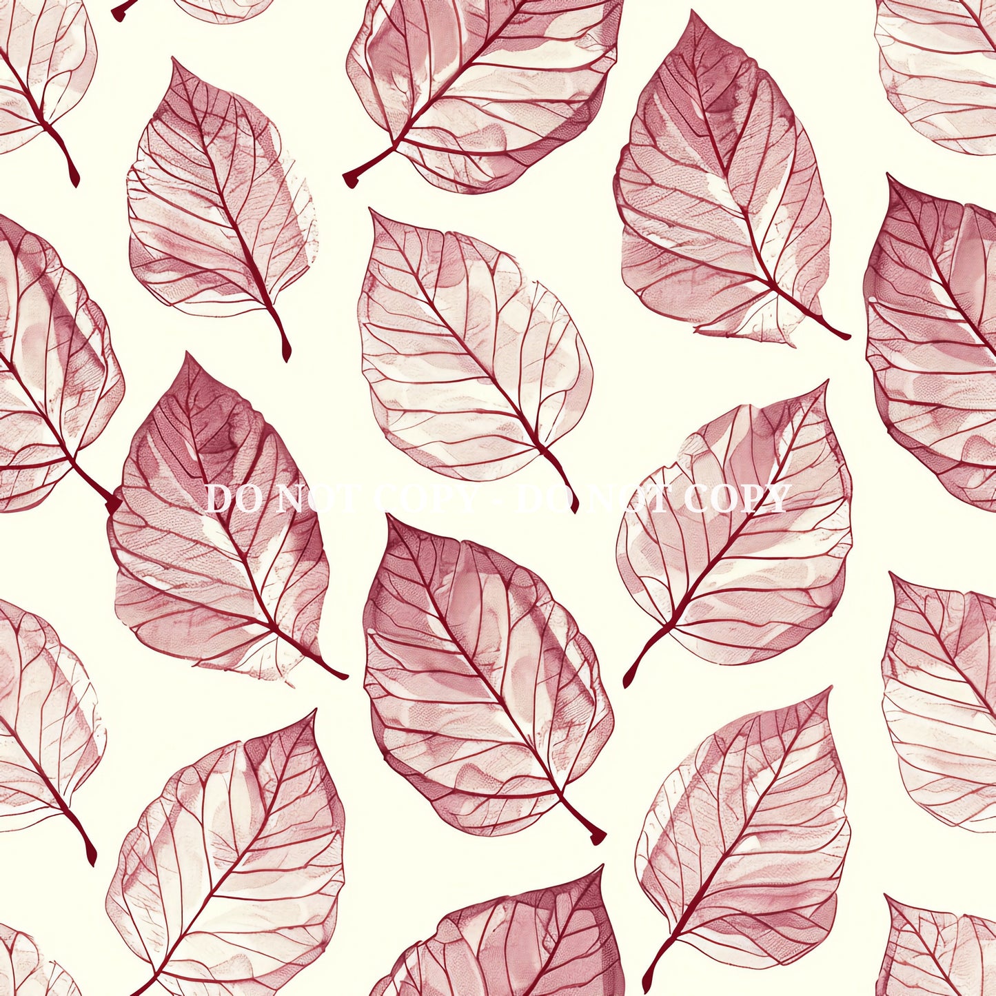 BURGUNDY AUTUMN PATTERN VINYL - MULTIPLE VARIATIONS