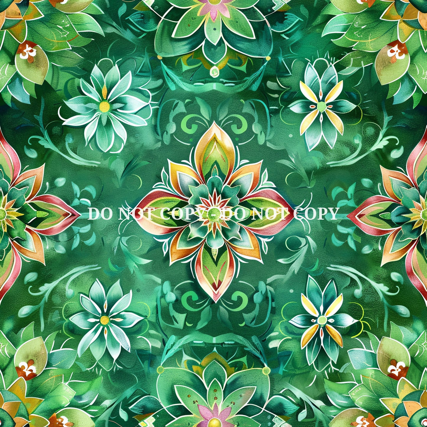 GREEN BRIGHT PATTERN VINYL - MULTIPLE VARIATIONS