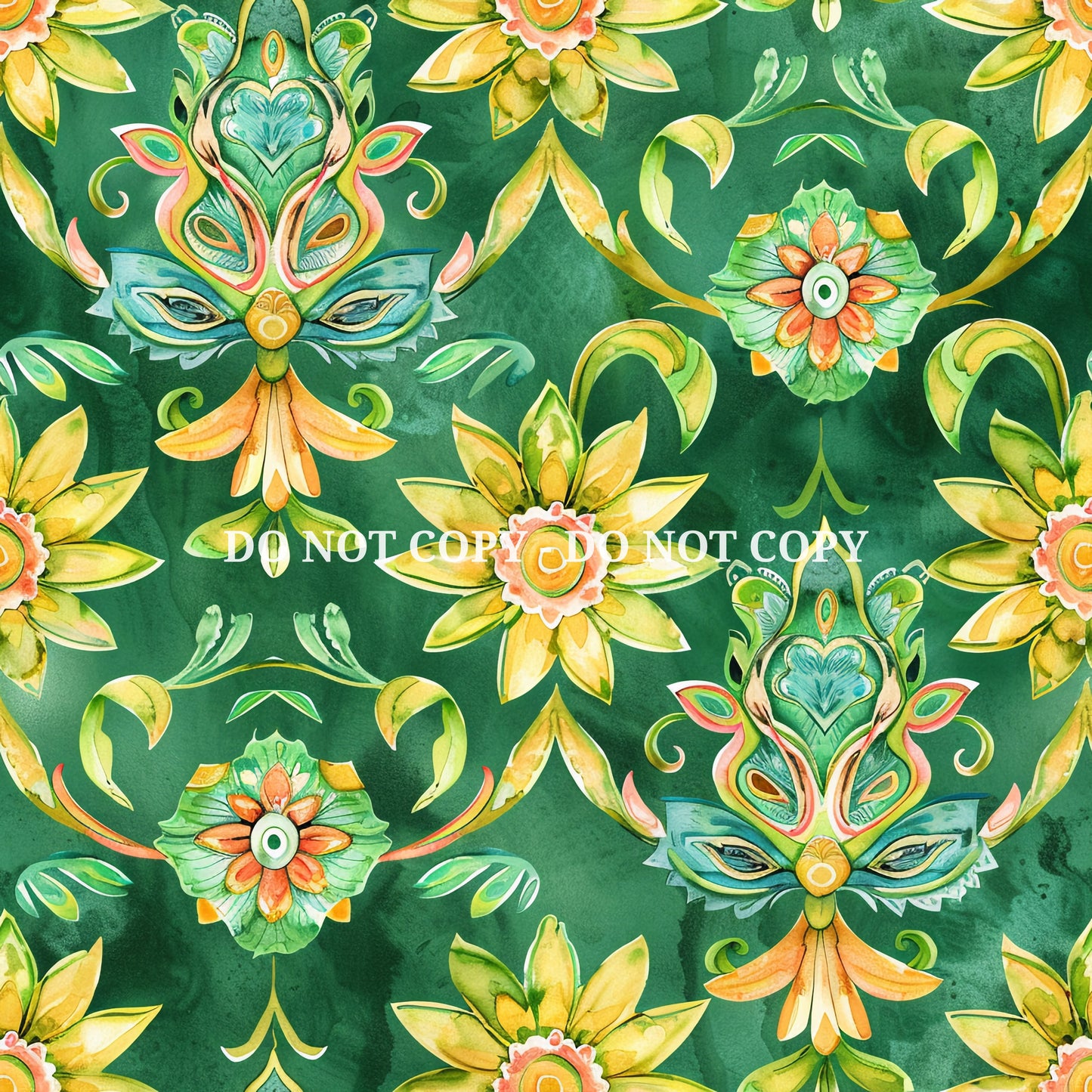 GREEN BRIGHT PATTERN VINYL - MULTIPLE VARIATIONS