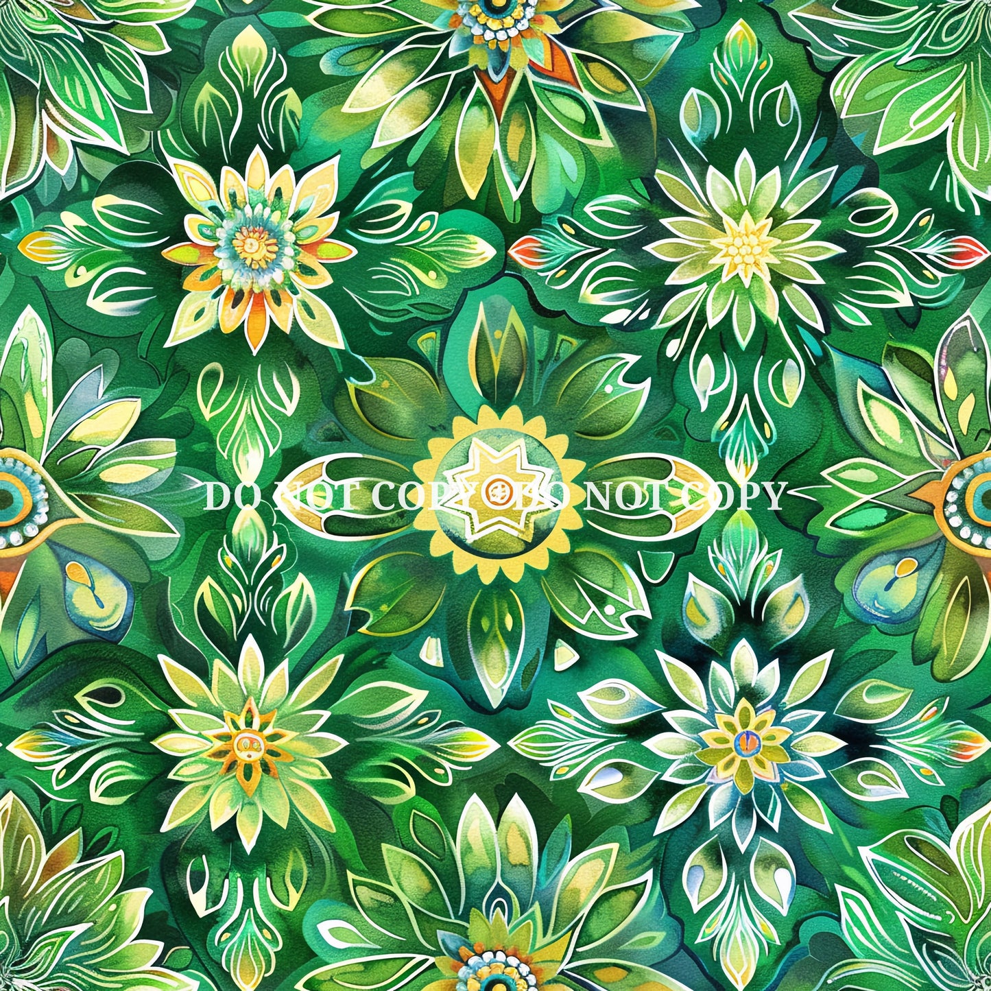 GREEN BRIGHT PATTERN VINYL - MULTIPLE VARIATIONS