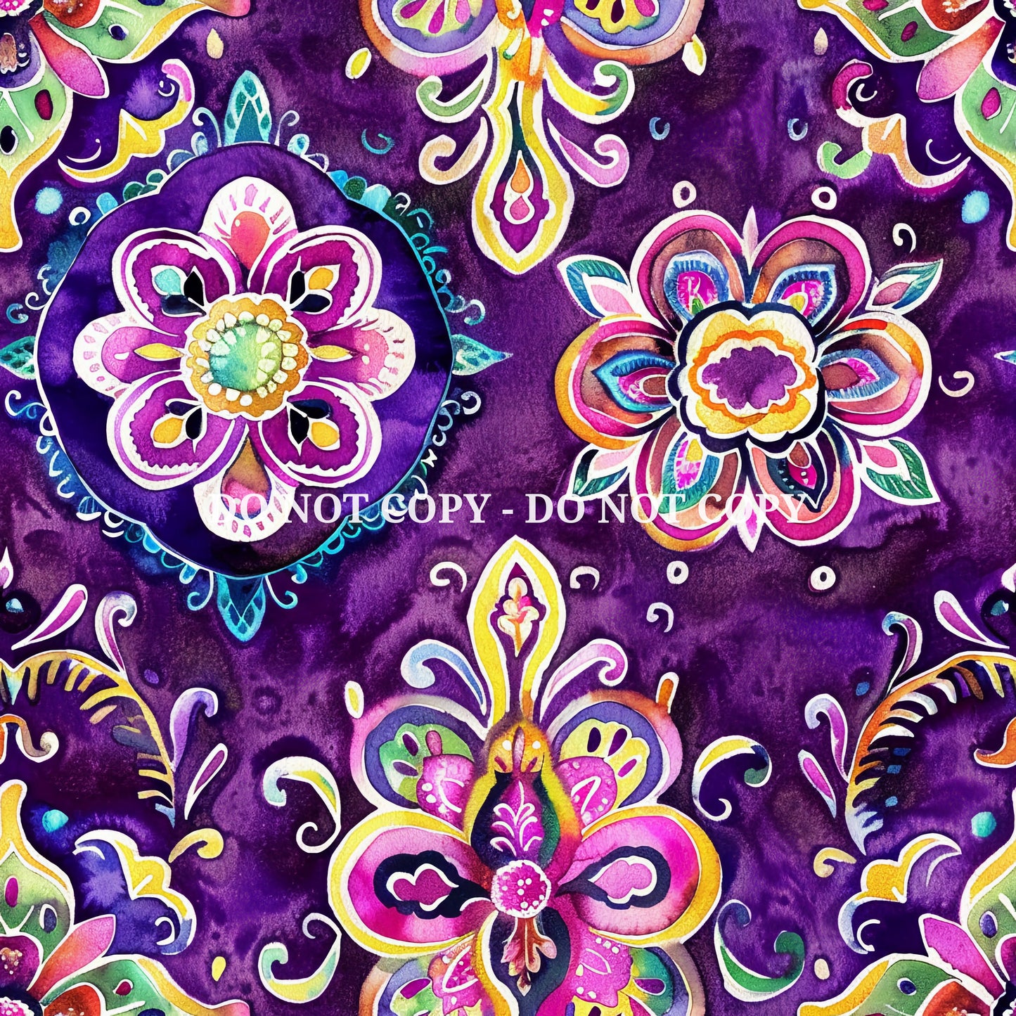 PURPLE BRIGHT PATTERN VINYL - MULTIPLE VARIATIONS