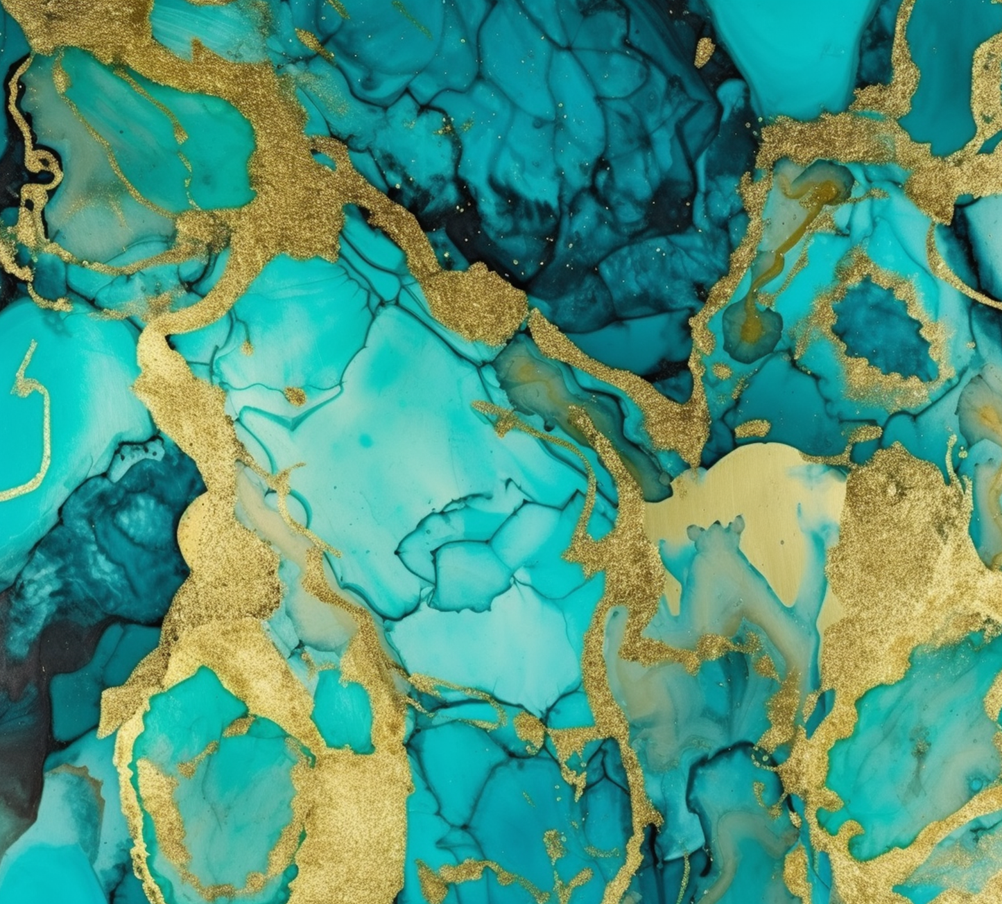 TEAL GOLD ALCOHOL INK 315