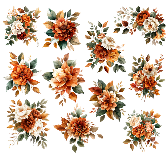 TERRACOTTA FLORAL - FLAIR SHEET