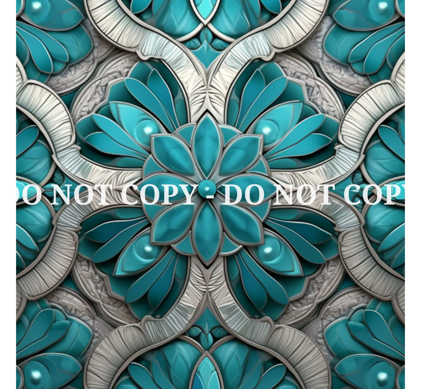 TURQUOISE PATTERN VINYL  - MULTIPLE VARIATIONS