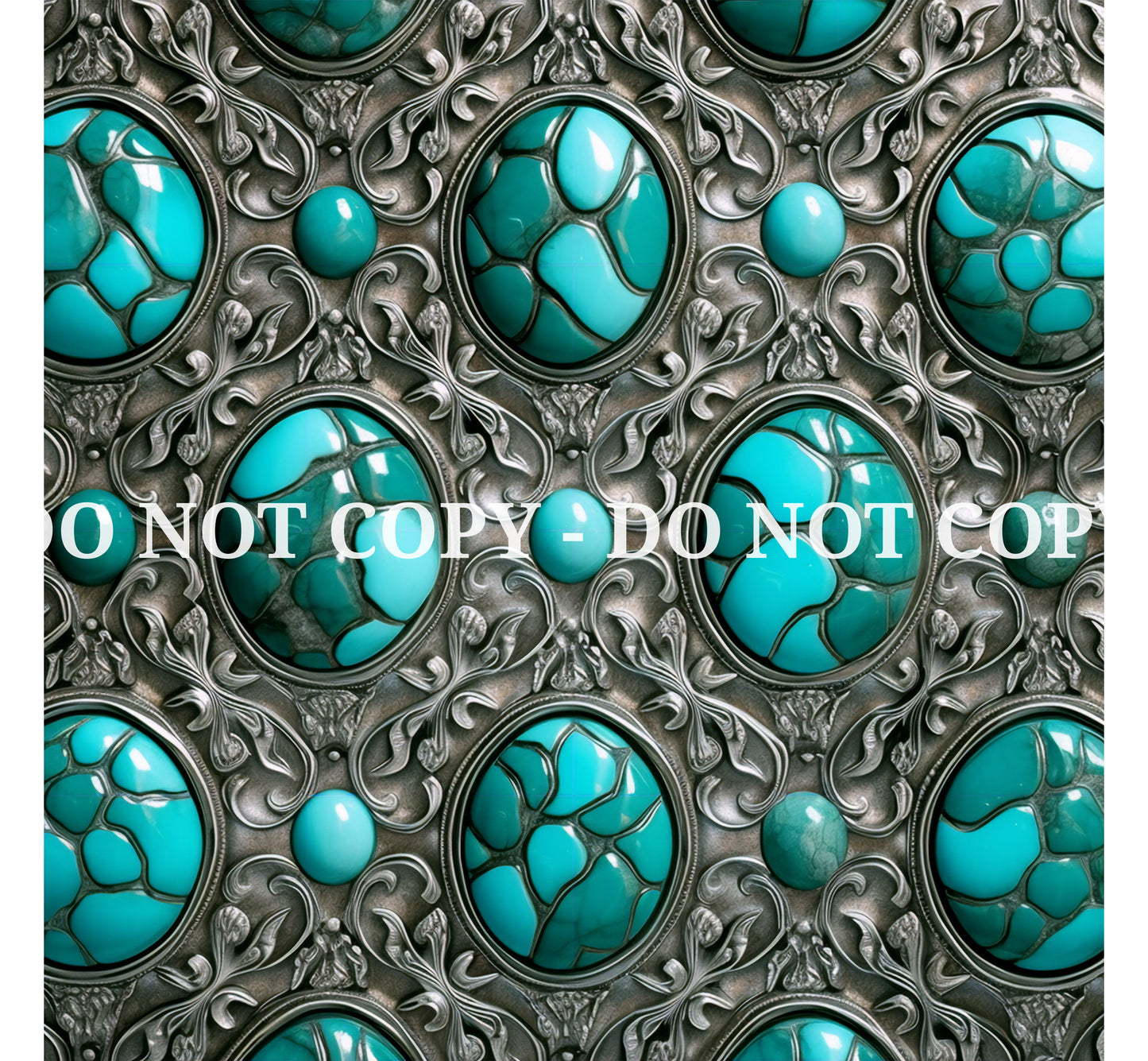 TURQUOISE PATTERN VINYL  - MULTIPLE VARIATIONS