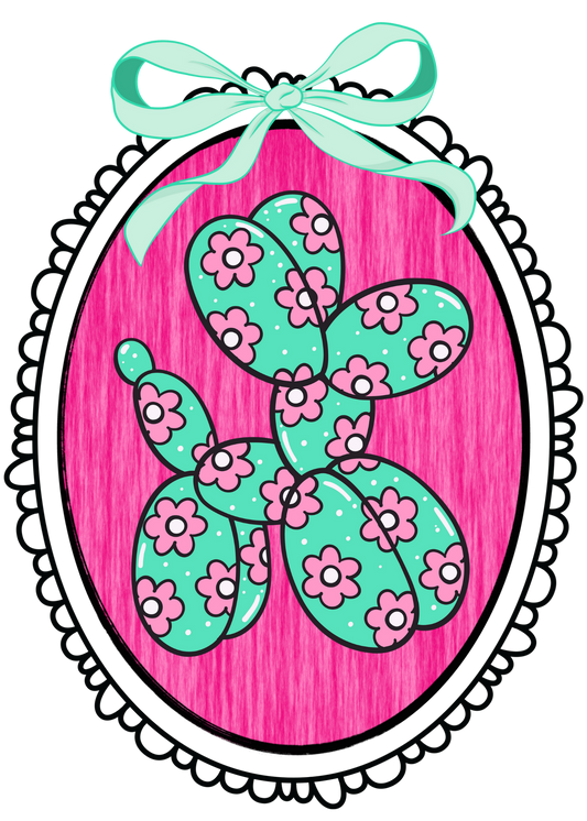 BALLOON DOG PORTRAIT - DECAL - MULTIPLE OPTIONS