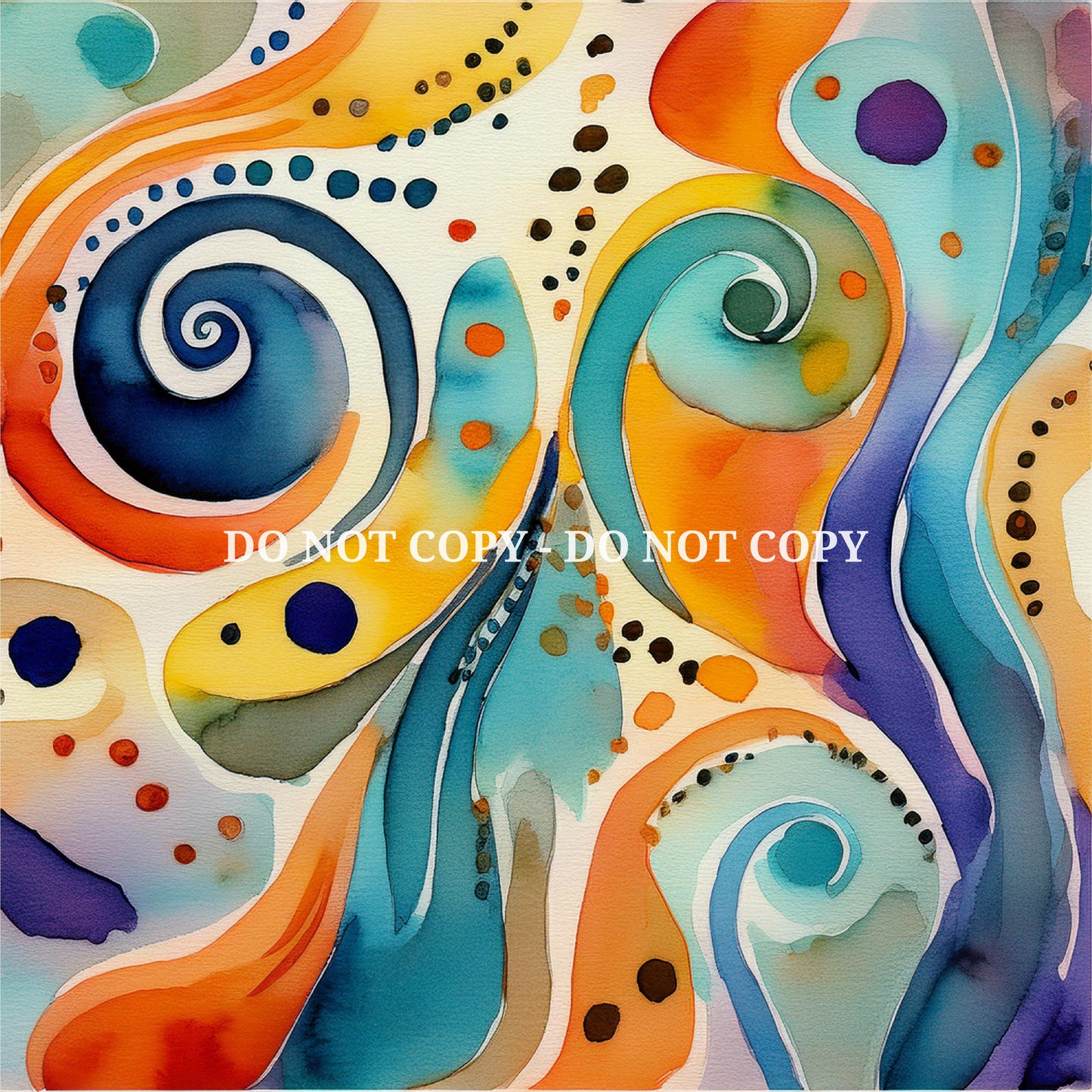 ABSTRACT WATERCOLOR PATTERN VINYL - MULTIPLE VARIATIONS