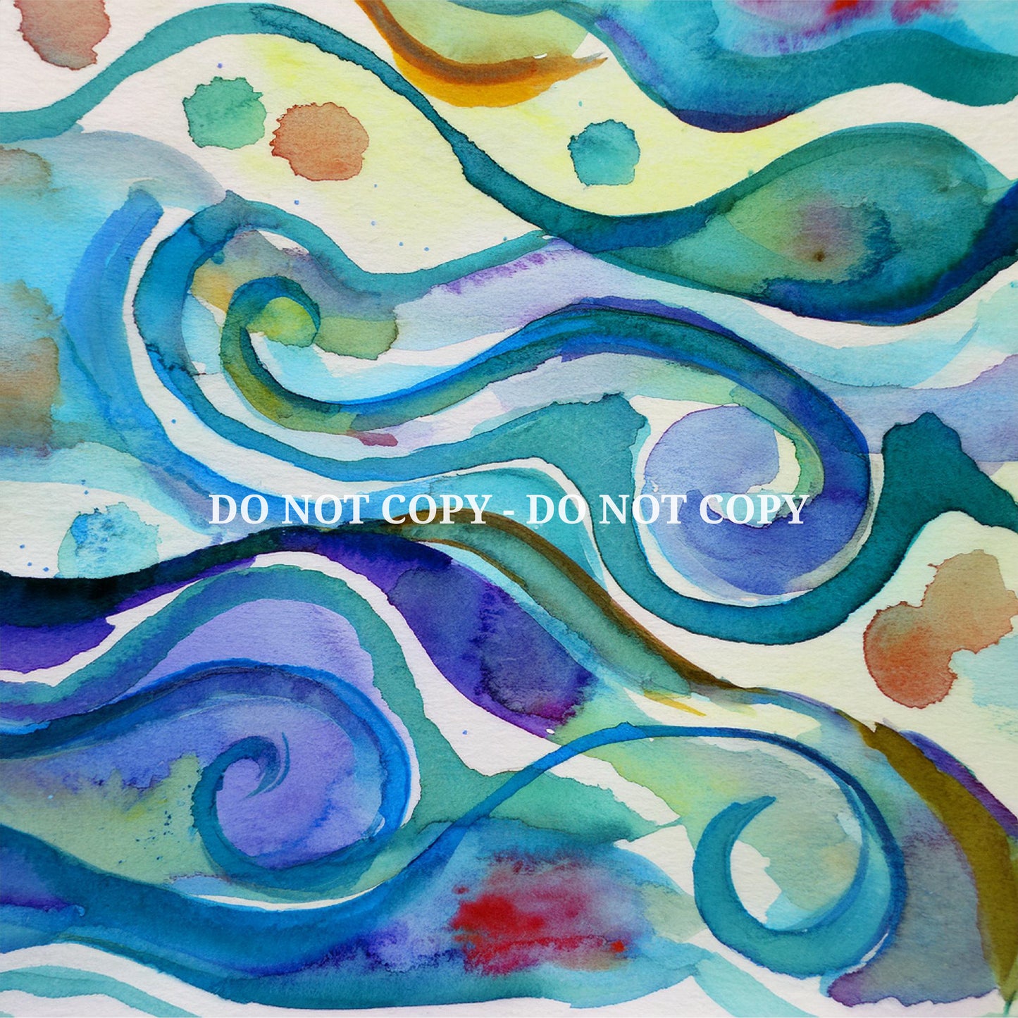 ABSTRACT WATERCOLOR PATTERN VINYL - MULTIPLE VARIATIONS