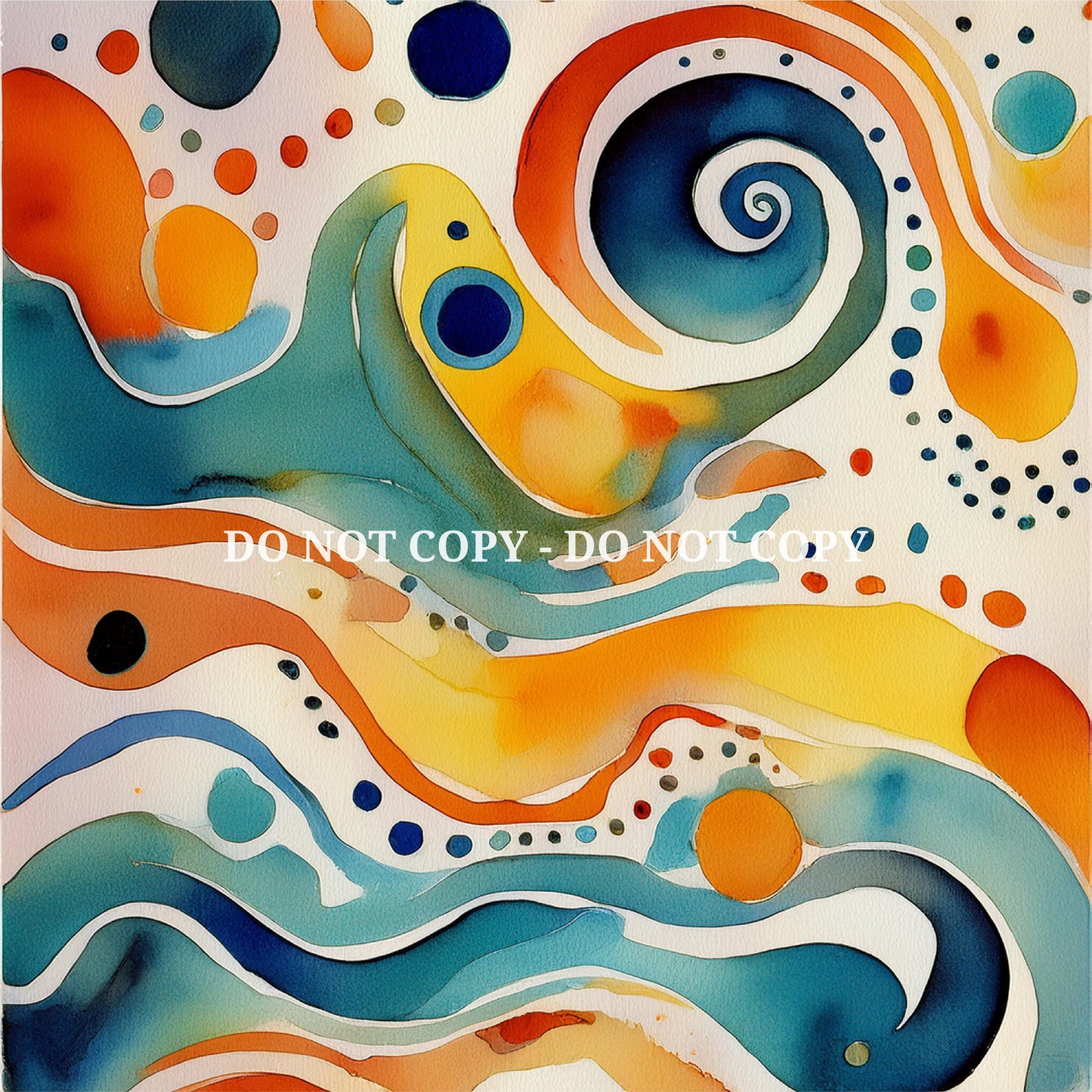 ABSTRACT WATERCOLOR PATTERN VINYL - MULTIPLE VARIATIONS