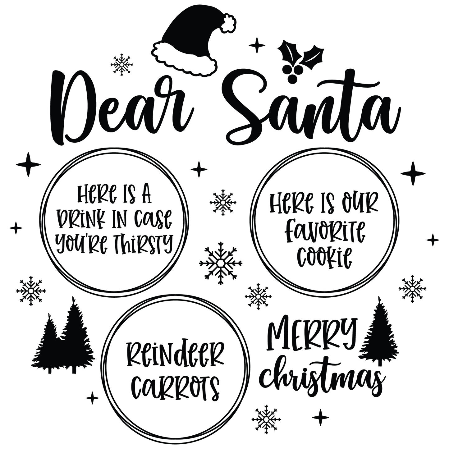 SANTA TRAY - FLAIR SHEET - MULTIPLE VARIATIONS