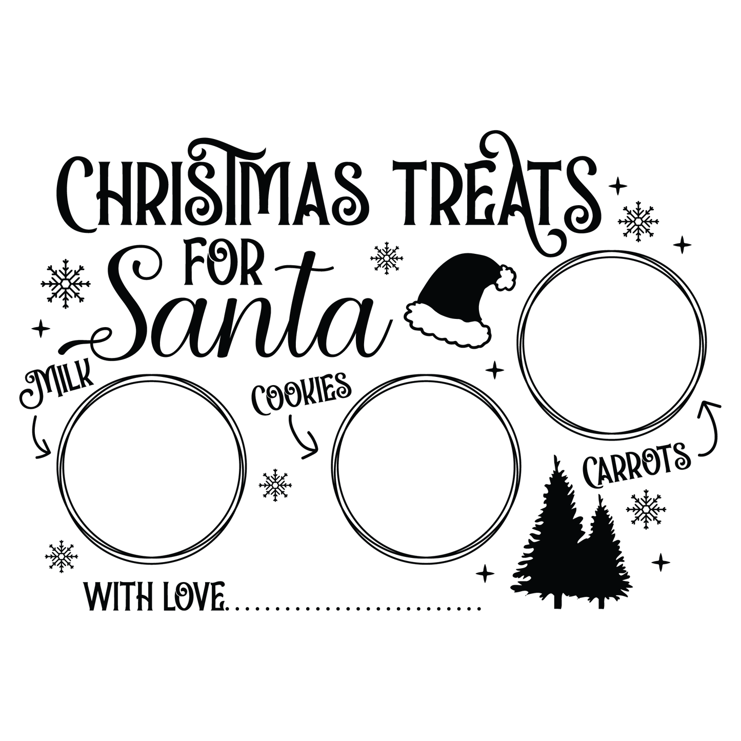 SANTA TRAY - FLAIR SHEET - MULTIPLE VARIATIONS