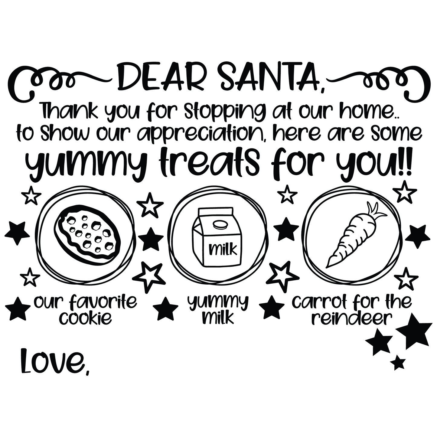 SANTA TRAY - FLAIR SHEET - MULTIPLE VARIATIONS