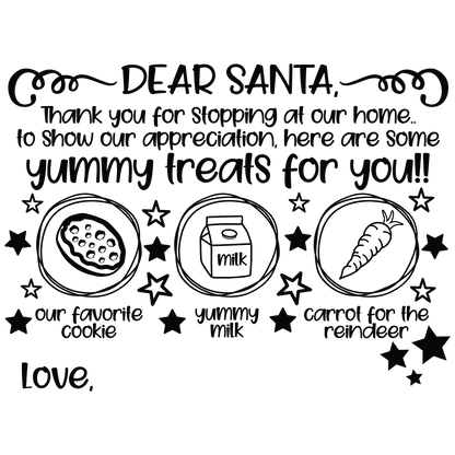 SANTA TRAY - FLAIR SHEET - MULTIPLE VARIATIONS