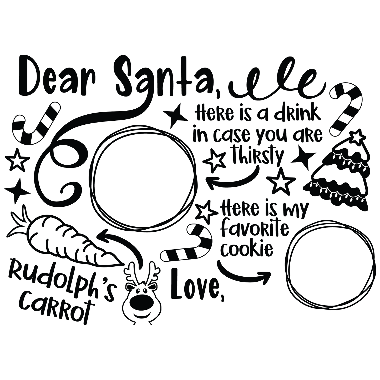 SANTA TRAY - FLAIR SHEET - MULTIPLE VARIATIONS