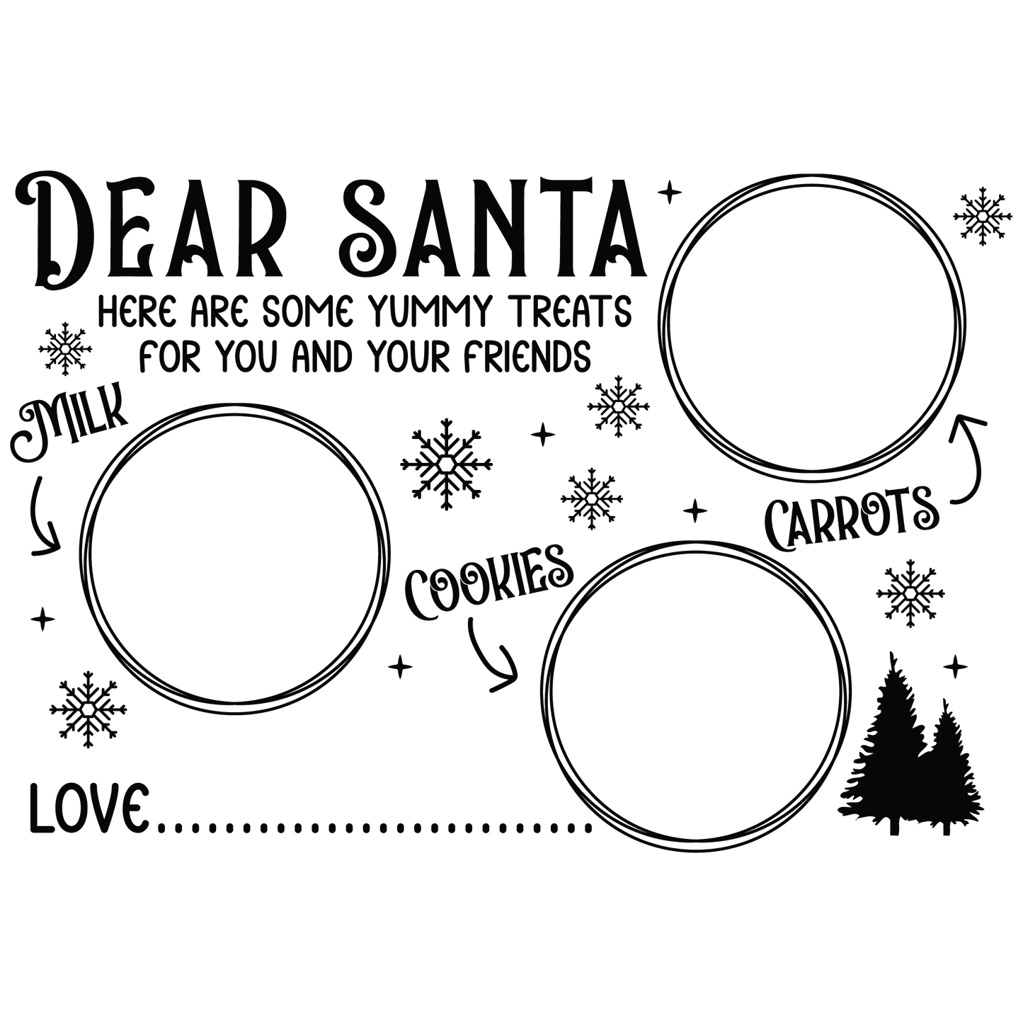 SANTA TRAY - FLAIR SHEET - MULTIPLE VARIATIONS