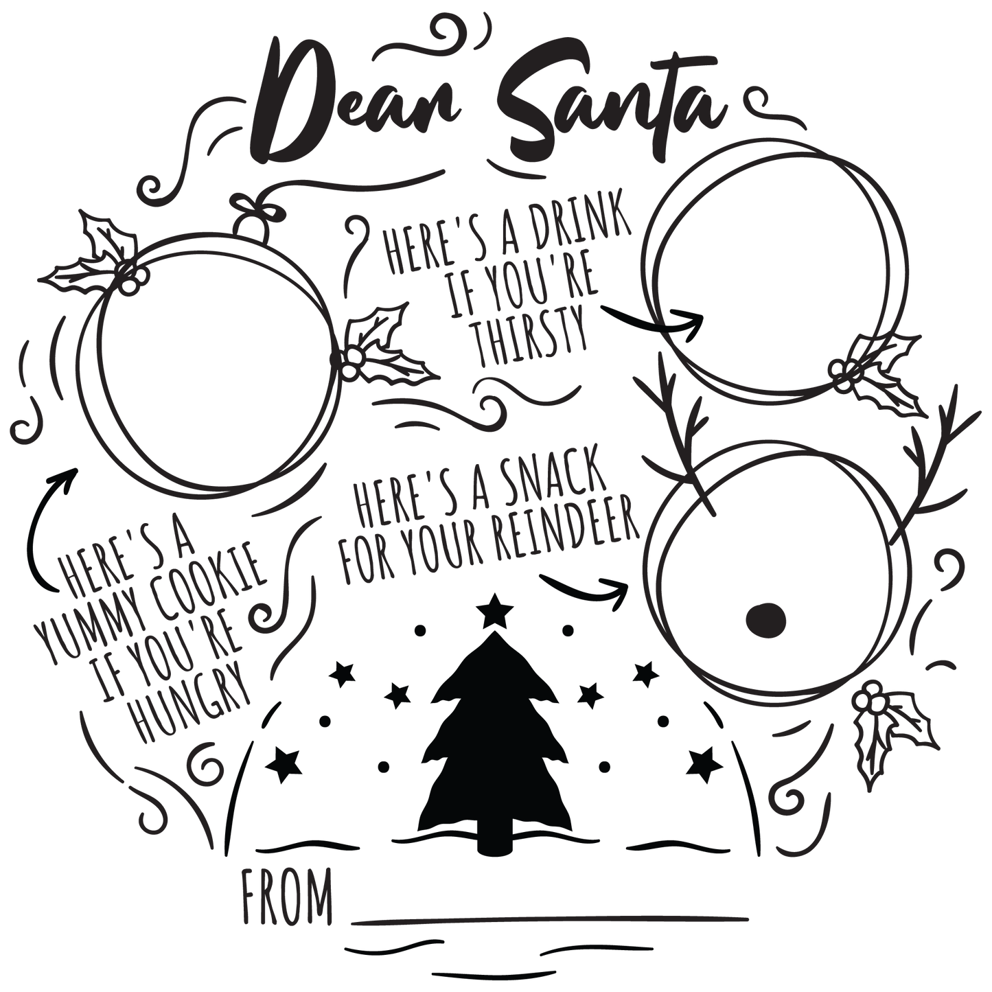 SANTA TRAY - FLAIR SHEET - MULTIPLE VARIATIONS