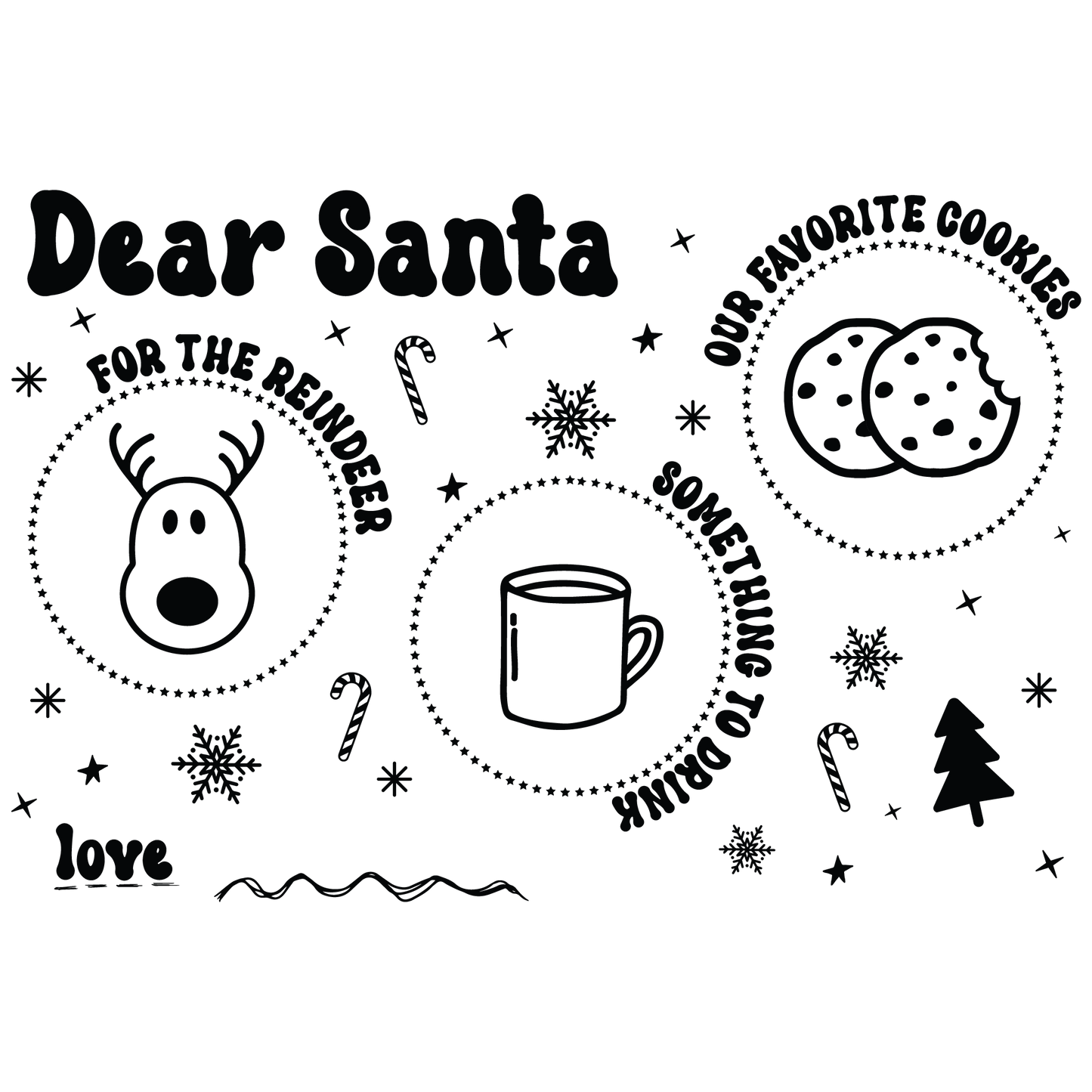 SANTA TRAY - FLAIR SHEET - MULTIPLE VARIATIONS