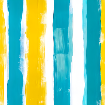 TURQUOISE AND YELLOW FLORAL - MULTIPLE VARIATIONS