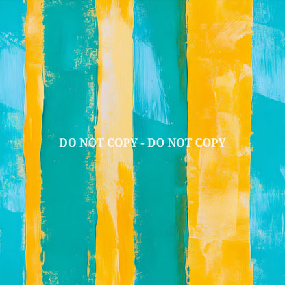 TURQUOISE AND YELLOW FLORAL - MULTIPLE VARIATIONS