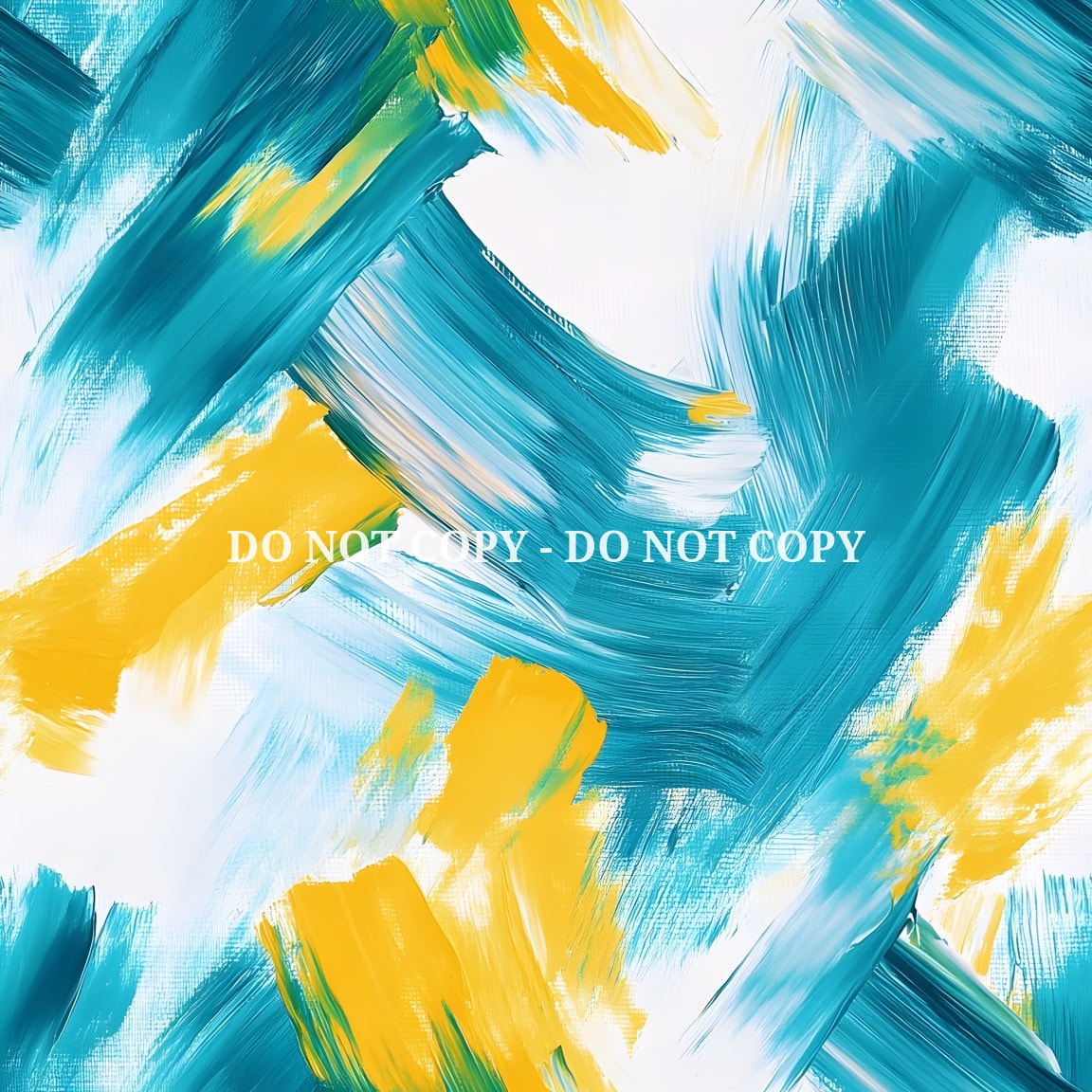 TURQUOISE AND YELLOW FLORAL - MULTIPLE VARIATIONS