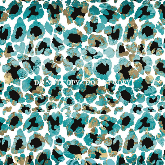 TURQUOISE LEOPARD -  FLAIR SHEET