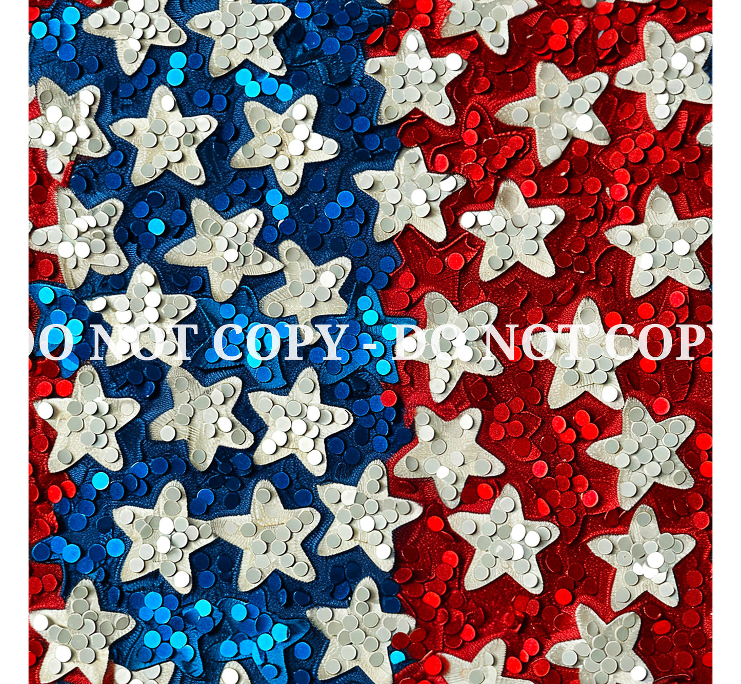 4TH OF JULY SEQUINS PATTERN VINYL - MULTIPLE VARIATIONS