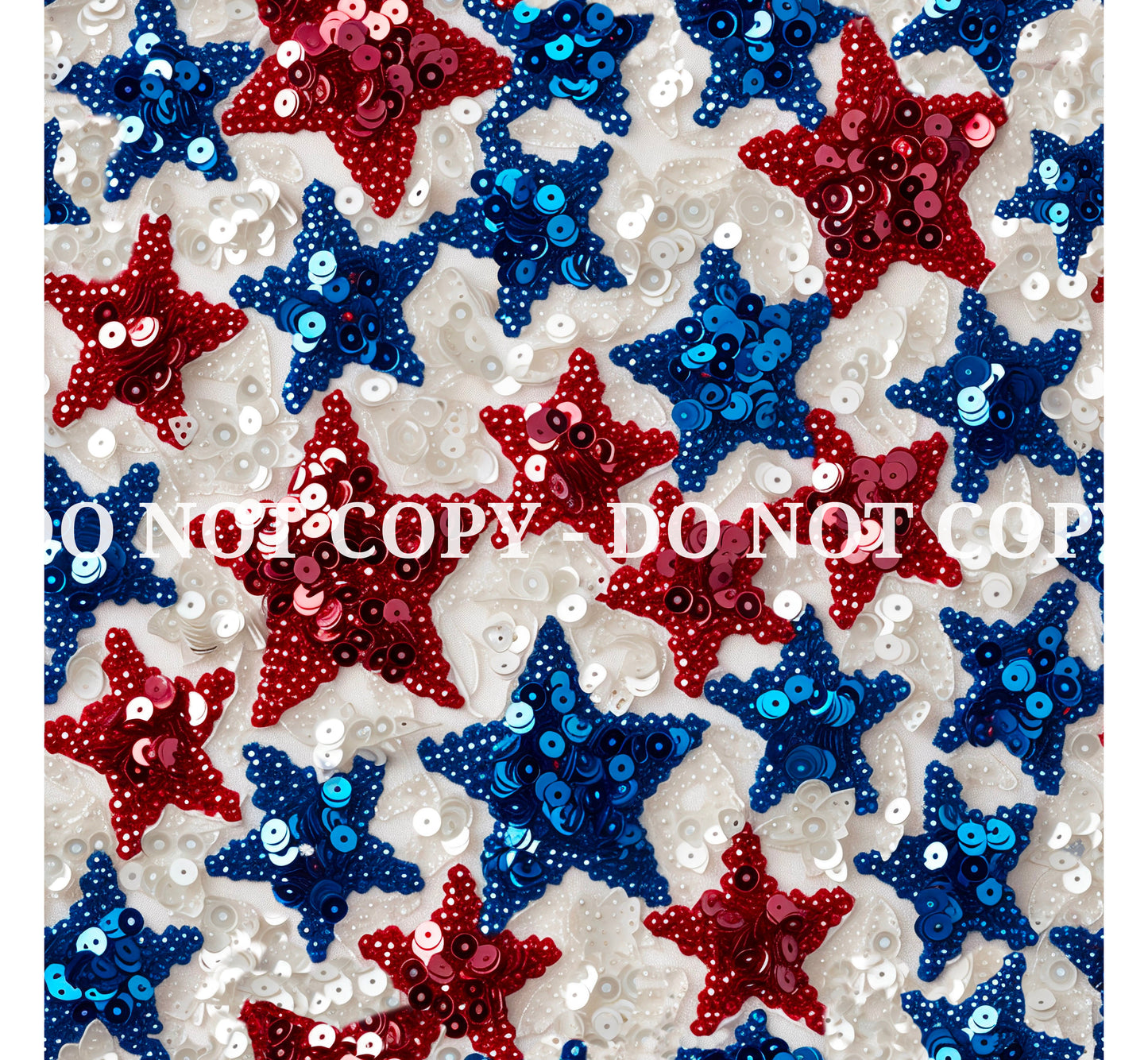 4TH OF JULY SEQUINS PATTERN VINYL - MULTIPLE VARIATIONS