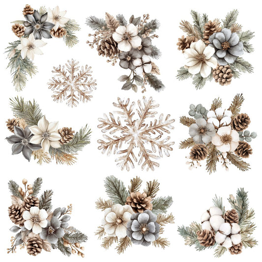 WINTER MOOD FLORAL  - FLAIR SHEET