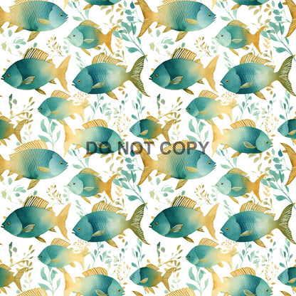 GOLD AND TEAL NAUTICAL - MULTIPLE VARIATIONS