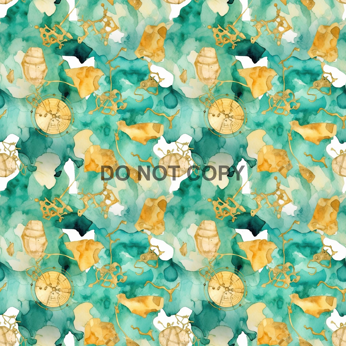 GOLD AND TEAL NAUTICAL - MULTIPLE VARIATIONS