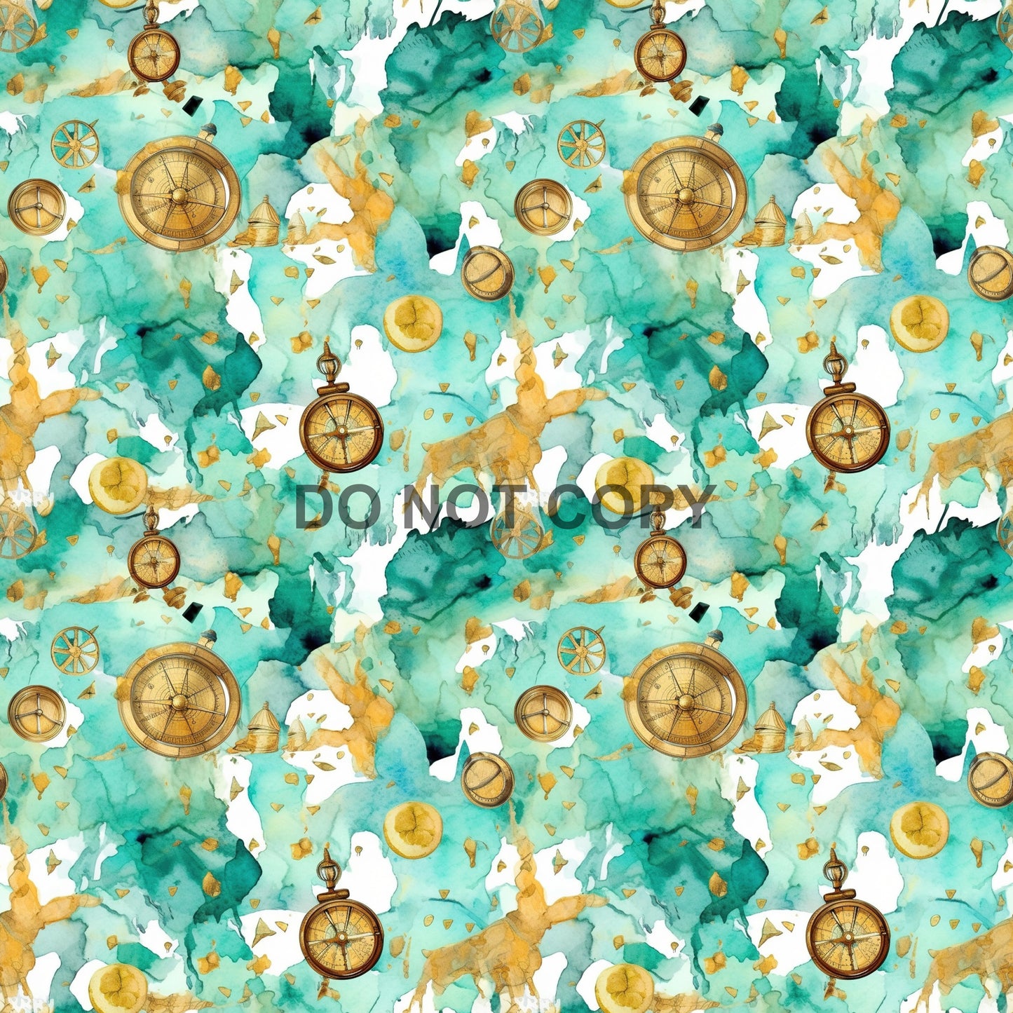 GOLD AND TEAL NAUTICAL - MULTIPLE VARIATIONS