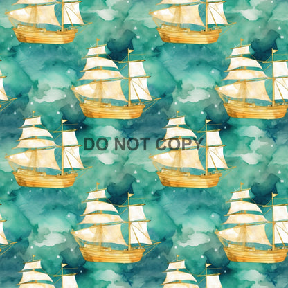 GOLD AND TEAL NAUTICAL - MULTIPLE VARIATIONS