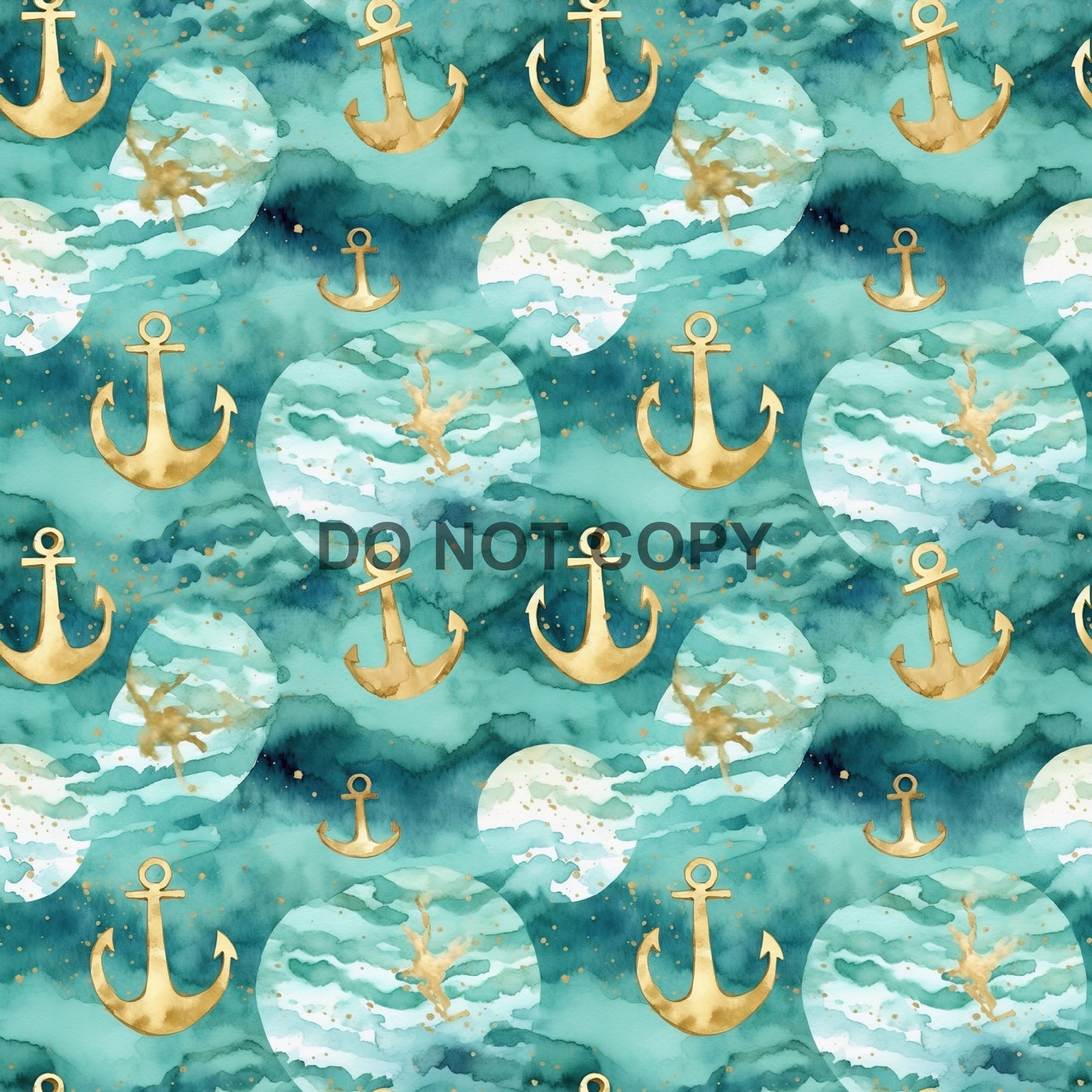 GOLD AND TEAL NAUTICAL - MULTIPLE VARIATIONS