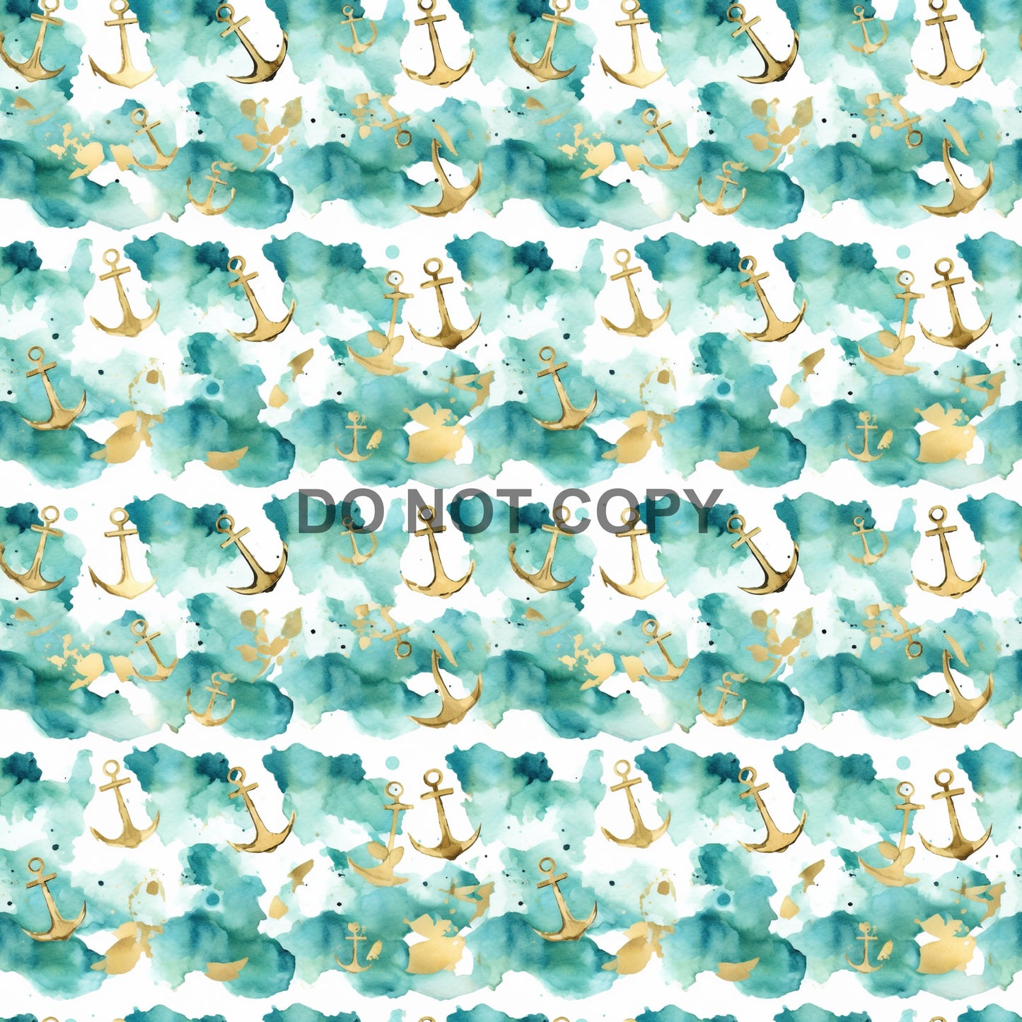 GOLD AND TEAL NAUTICAL - MULTIPLE VARIATIONS