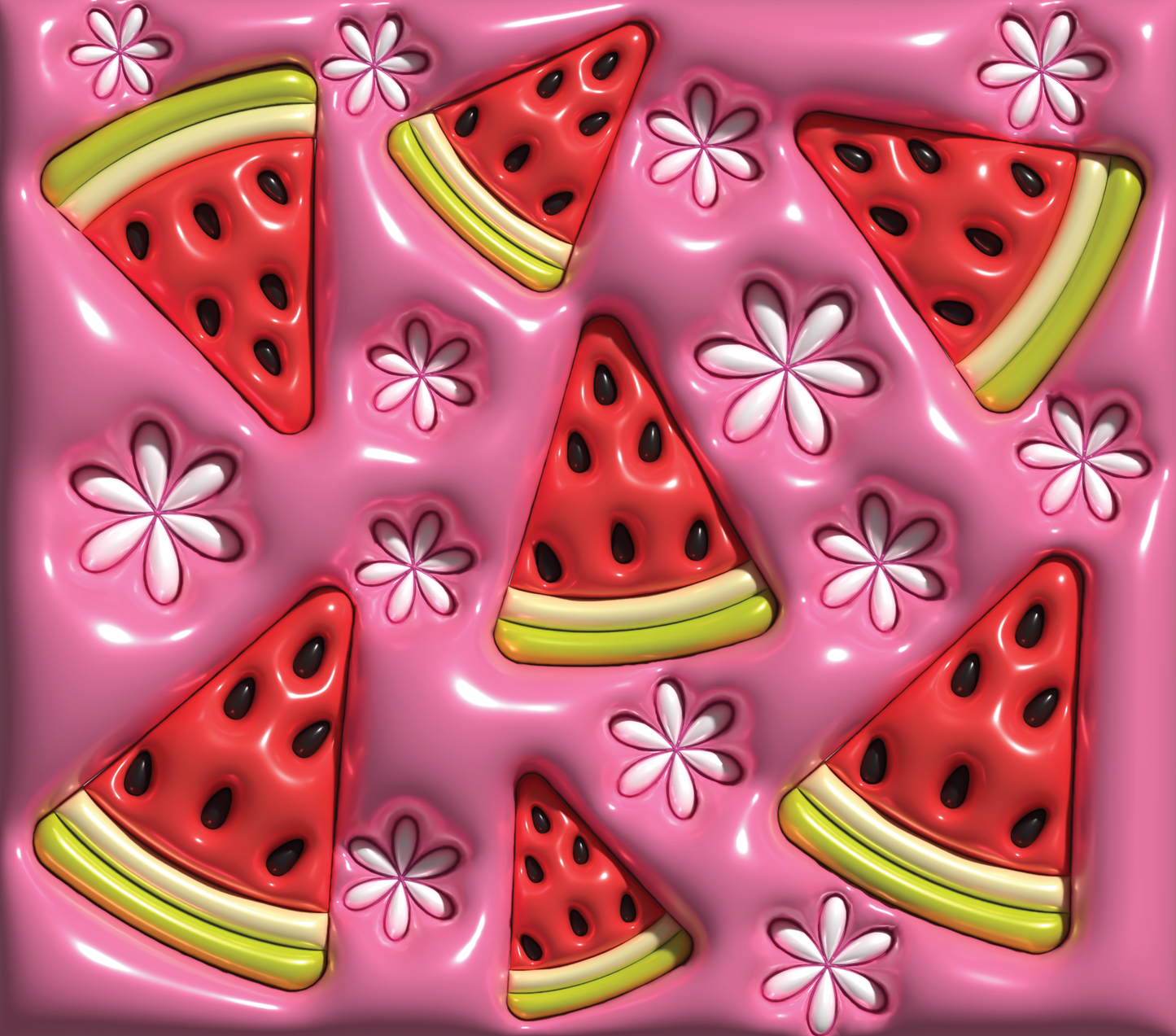 3d watermelon pink