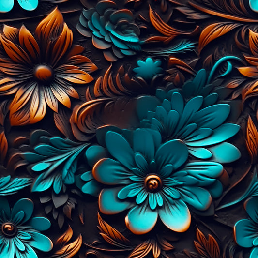 WESTERN FLORAL 2 - PATTERN VINYL