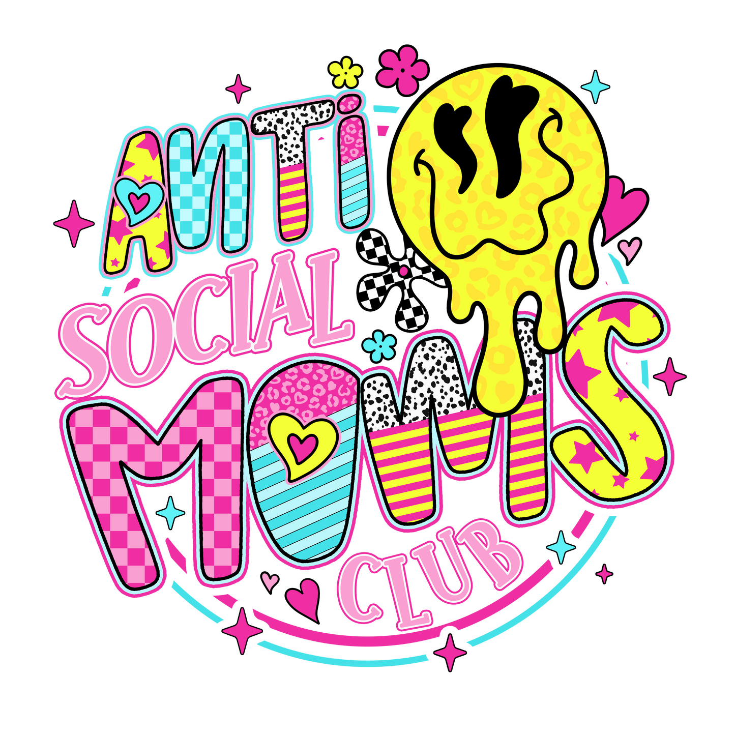 ANTI SOCIAL MOM - DECAL