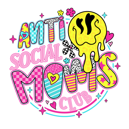 ANTI SOCIAL MOM - DECAL