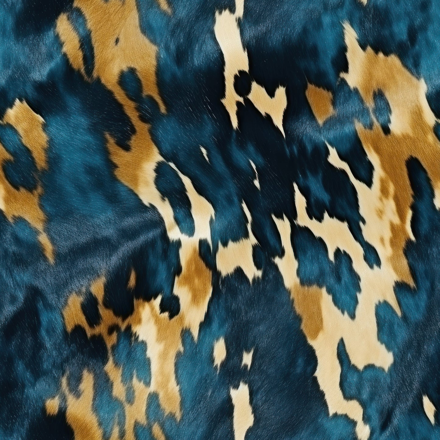 BLUE AND GOLD COWHIDE VINYL - MULTIPLE VARIATIONS