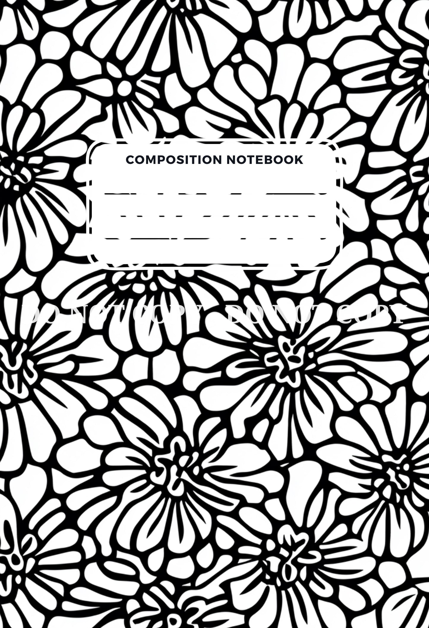 COMPOSITION NOTEBOOK COVERS - FRONT AND BACK - MULTIPLE VARIATIONS