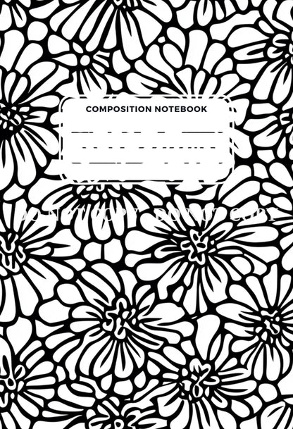COMPOSITION NOTEBOOK COVERS - FRONT AND BACK - MULTIPLE VARIATIONS