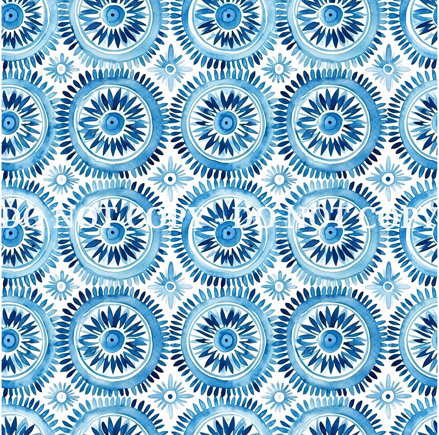 WATERCOLOR BLUE PATTERN VINYL - MULTIPLE VARIATIONS