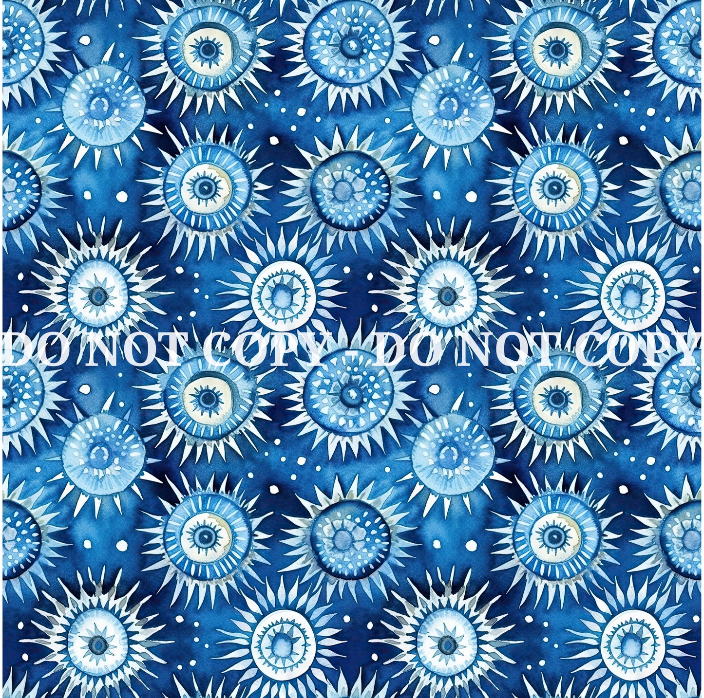 WATERCOLOR BLUE PATTERN VINYL - MULTIPLE VARIATIONS