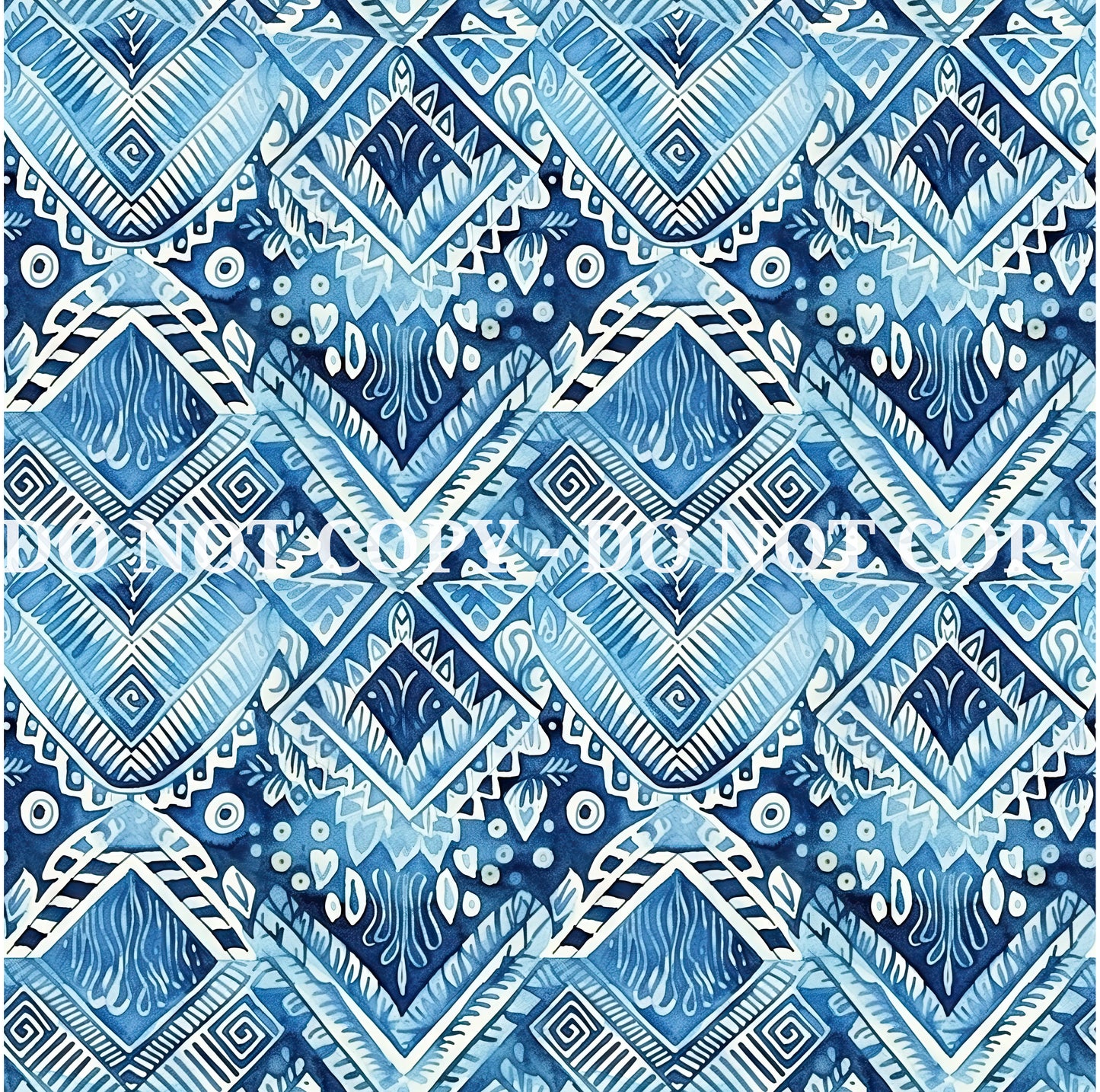 WATERCOLOR BLUE PATTERN VINYL - MULTIPLE VARIATIONS