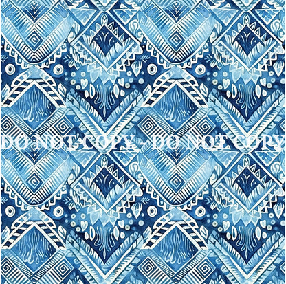 WATERCOLOR BLUE PATTERN VINYL - MULTIPLE VARIATIONS