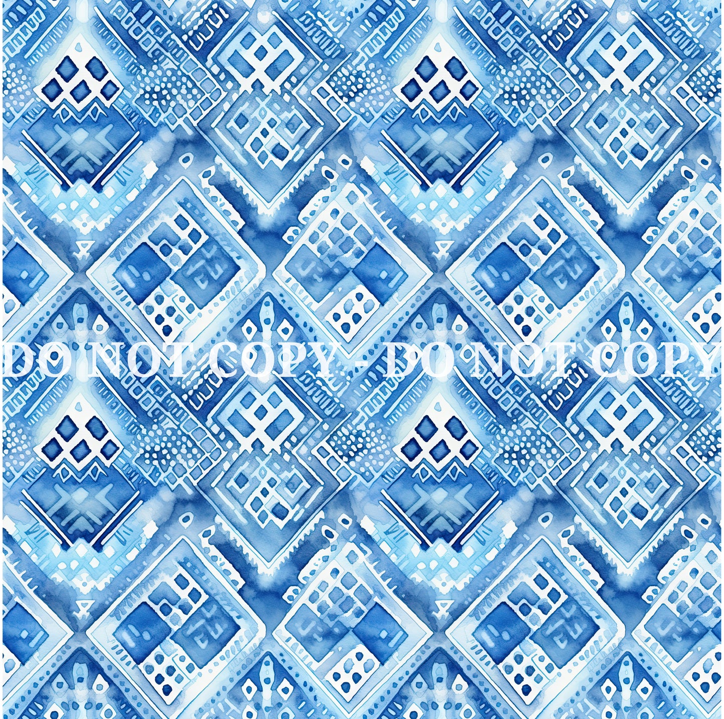 WATERCOLOR BLUE PATTERN VINYL - MULTIPLE VARIATIONS