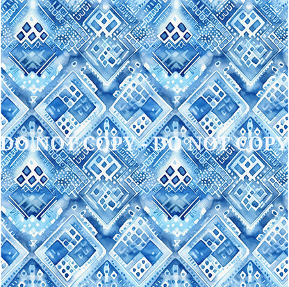 WATERCOLOR BLUE PATTERN VINYL - MULTIPLE VARIATIONS