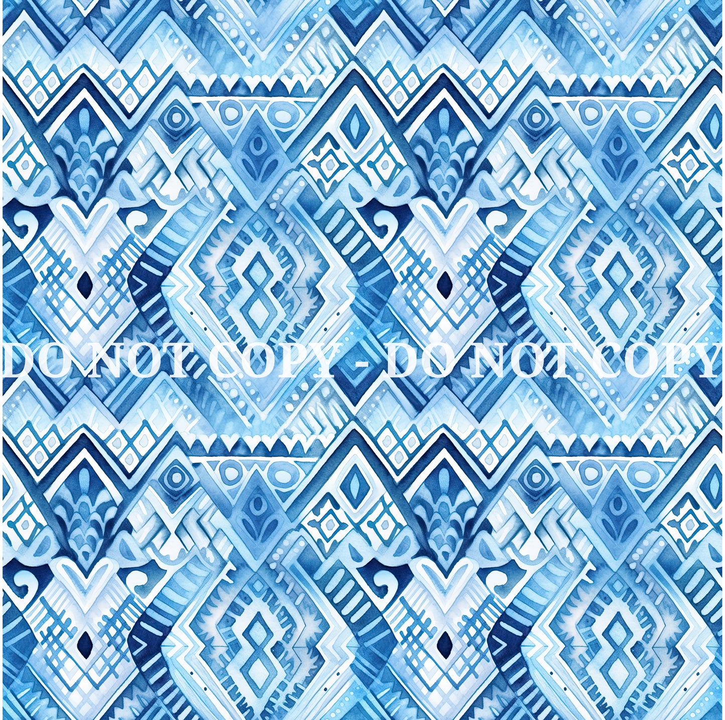 WATERCOLOR BLUE PATTERN VINYL - MULTIPLE VARIATIONS