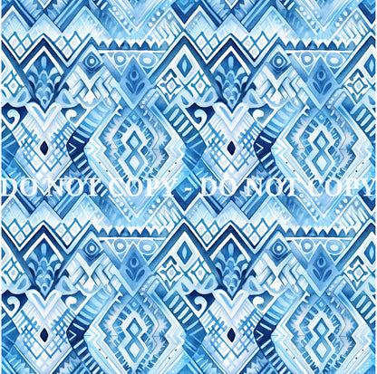 WATERCOLOR BLUE PATTERN VINYL - MULTIPLE VARIATIONS