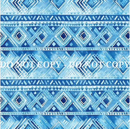 WATERCOLOR BLUE PATTERN VINYL - MULTIPLE VARIATIONS